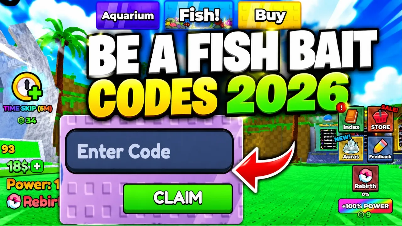 BE A FISH BAIT redeem codes guide